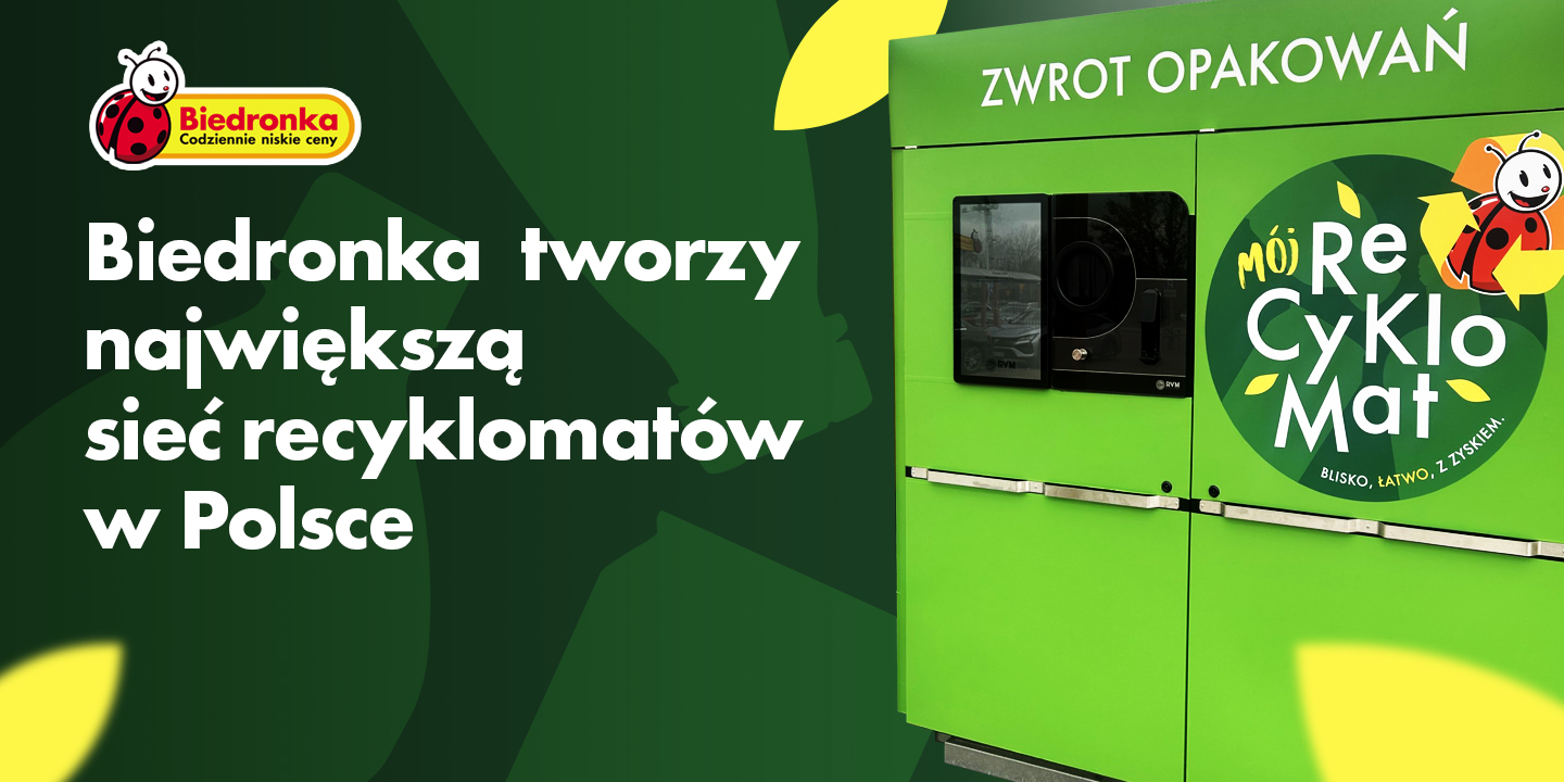 251014 Biedronka Prowly Recyklomat p01 v01 Biedronka inwestuje w największą w Polsce sieć recyklomatów – współpraca z RVM Systems